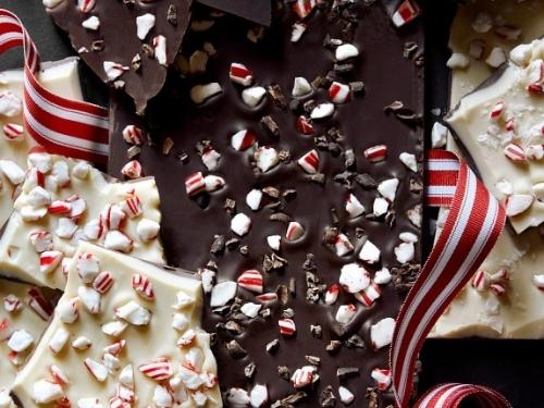 Dark Chocolate Peppermint Bark 1lb 